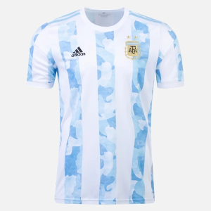Argentina Domácí Fotbalové Dresy 20-21 - Krátký Rukáv