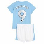 Manchester City Erling Haaland 9 Dětské Domácí Dres Komplet 2023-24 – Krátký Rukáv